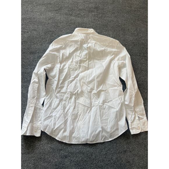 Thomas Mason J.Crew White Poplin Shirt Medium NWT - Picture 4 of 13